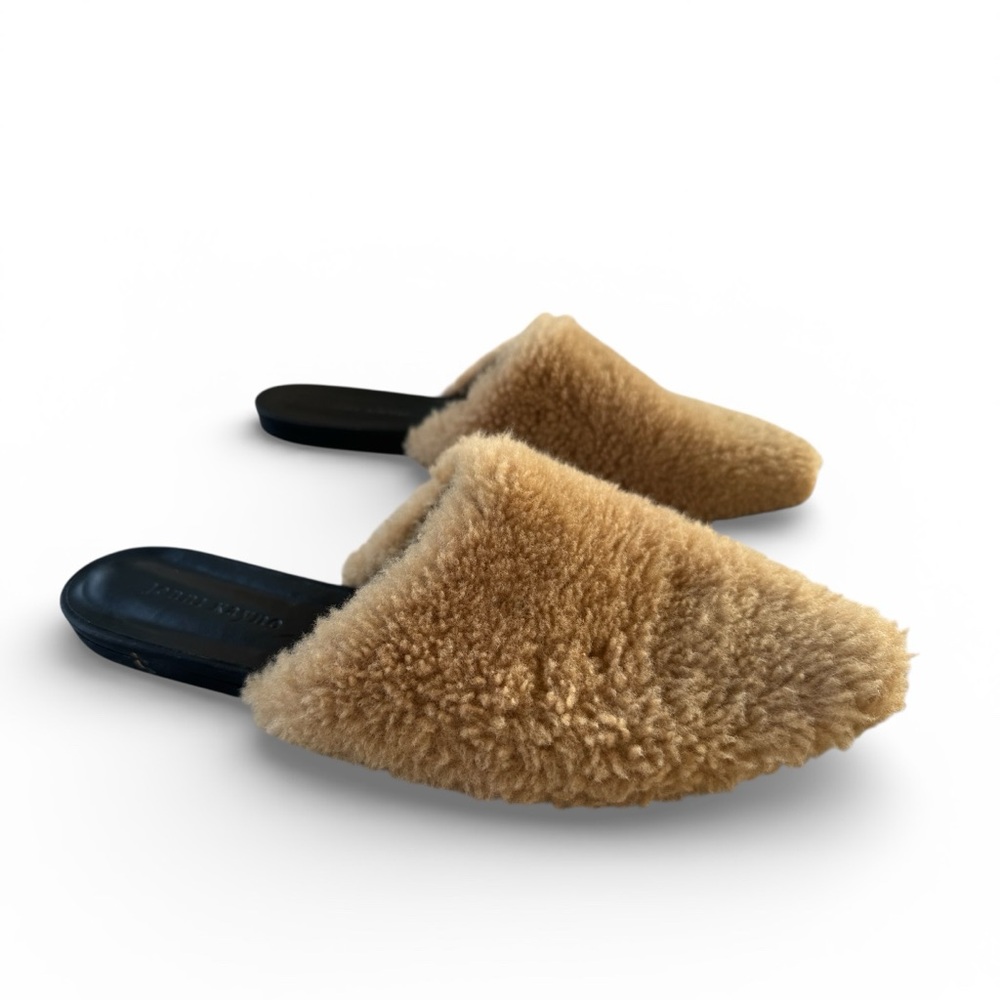 JENNI KAYNE Tan Shearling Slip-On Mules Size 41 (US 11) - Picture 2 of 10